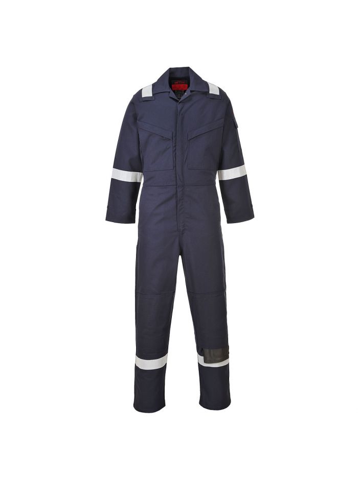 Araflame Work Lightweight FR Coverall, 36, R, Navy