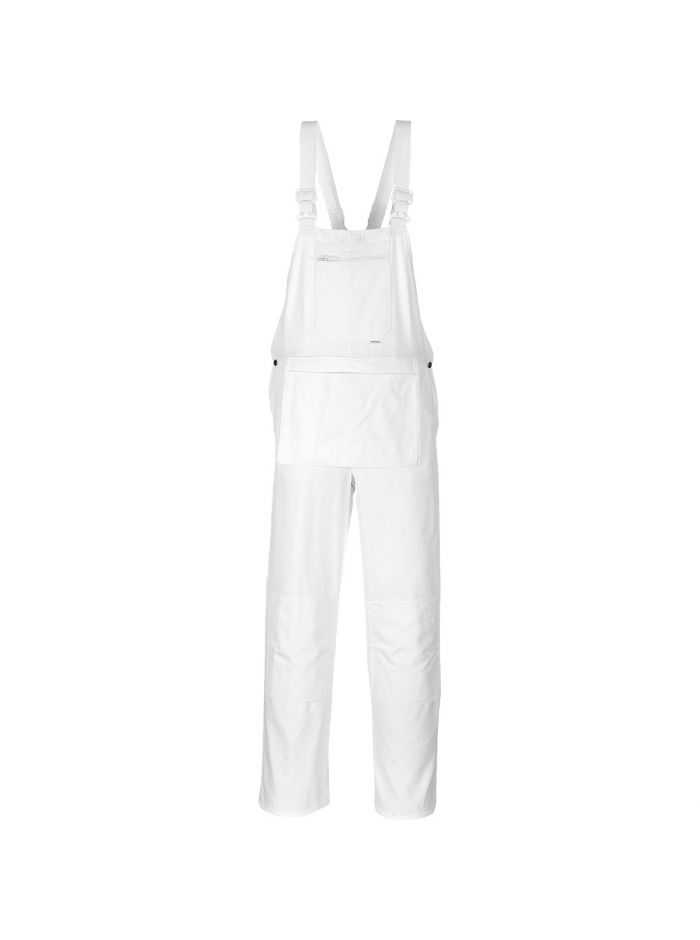 Painters Bolton Bib and Brace, 4XL, R, White