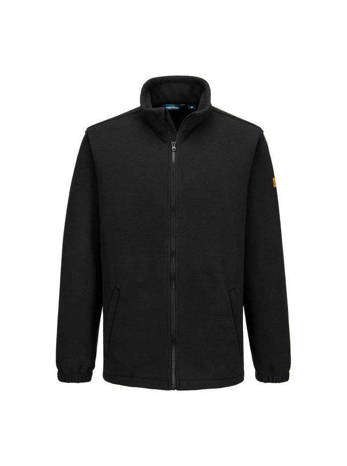 Anti-Static ESD Fleece, 4XL, R, Black