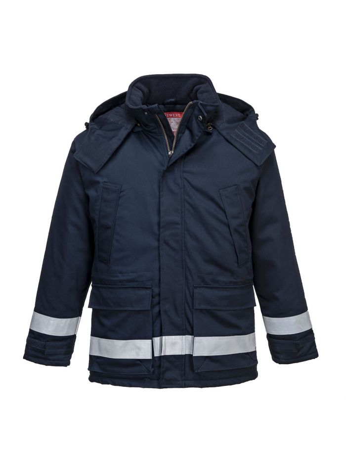 Bizflame Work FR Insulated Jacket, L, R, Navy