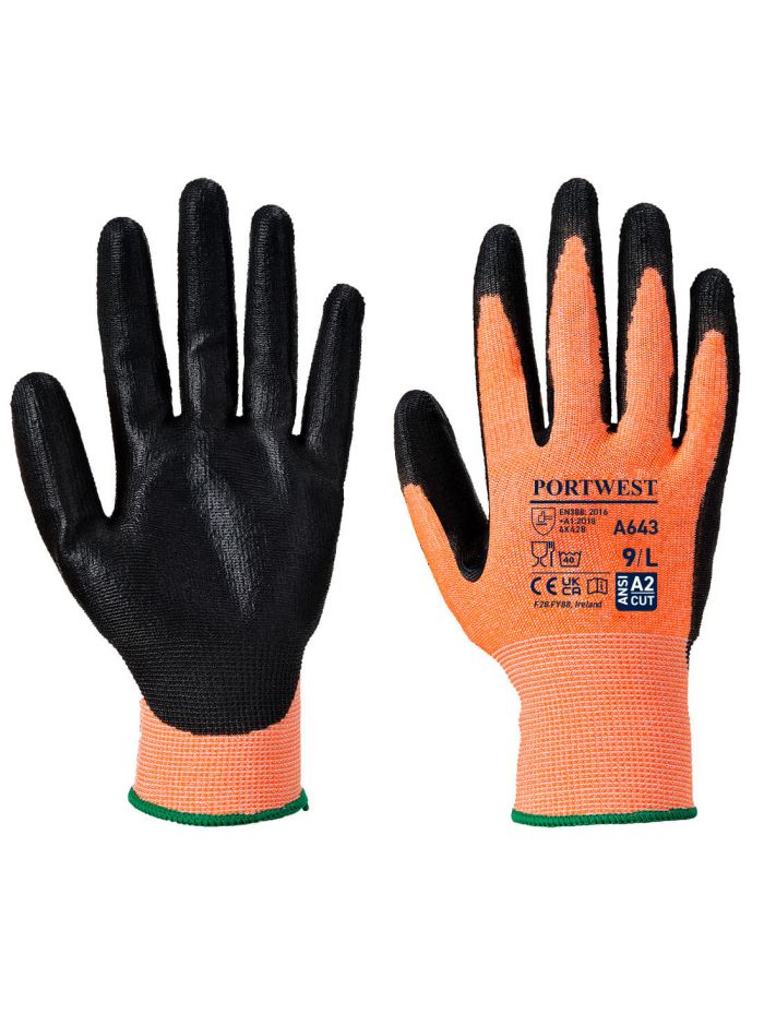 Cut B13 Nitrile Amber Glove, L, R, Amber