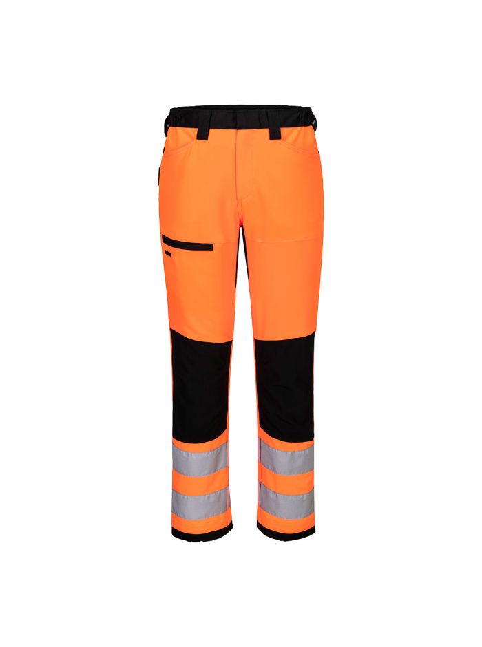 WX2 Eco Hi-Vis Class 2 Service Trouser, 28, R, Orange/Black