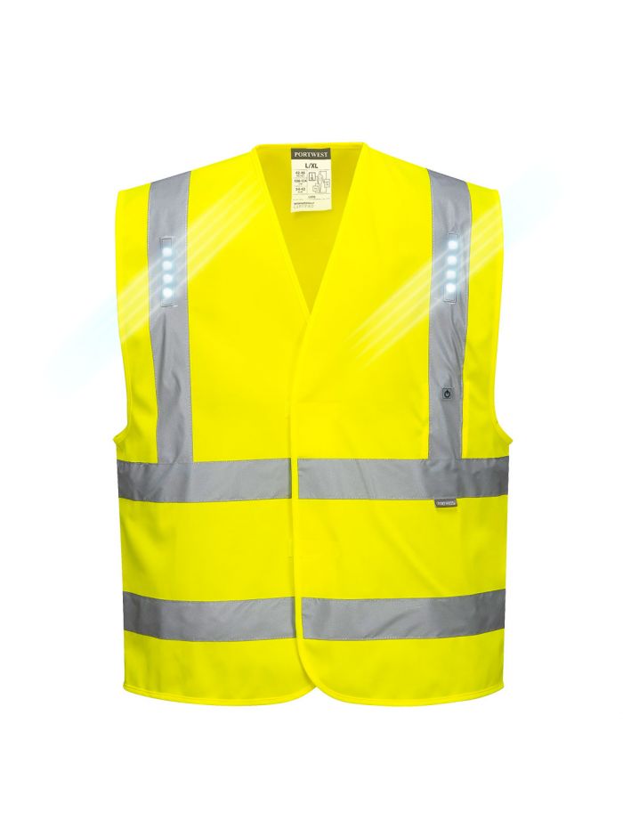 Vega LED Vest, L/XL, R, Yellow