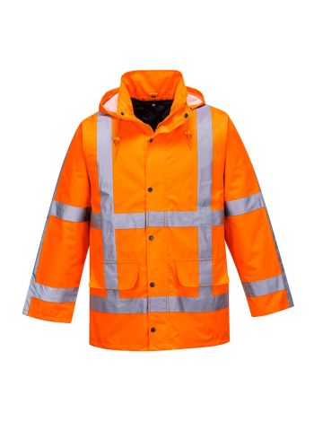 RWS Hi-Vis 2-in-1 Winter Traffic Jacket , 4XL, R, Orange