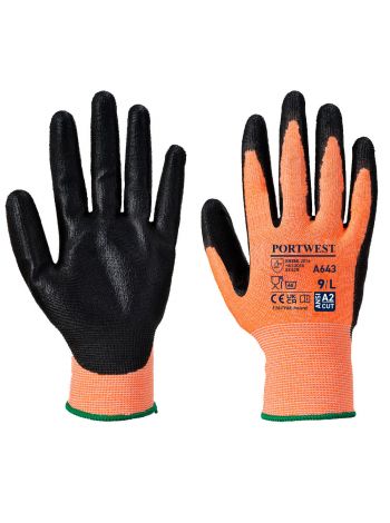 Cut B13 Nitrile Amber Glove, L, R, Amber